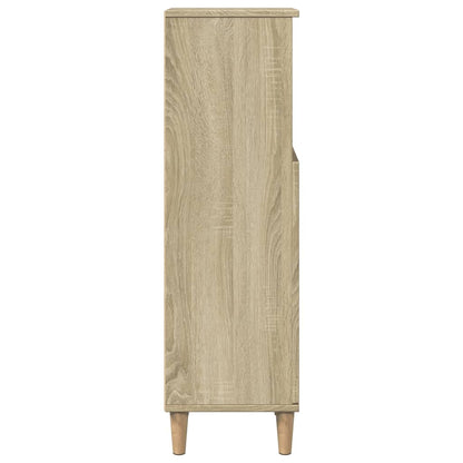 Sonoma Oak Bathroom Cabinet 30x30x100 cm - Engineered Wood