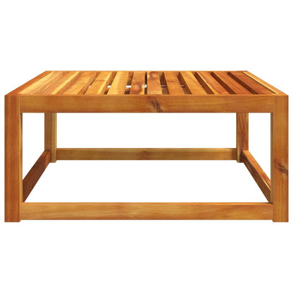 Solid Acacia Wood Garden Table, 65x65x29 cm - Elegant & Durable