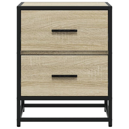 Sonoma Oak Bedside Cabinet - 40x31x50 cm Engineered Wood