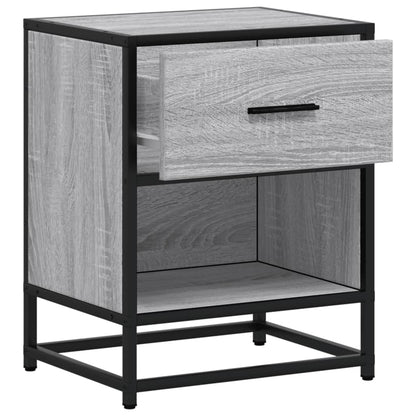 Grey Sonoma Bedside Cabinet 40x31x50 cm - Engineered Wood
