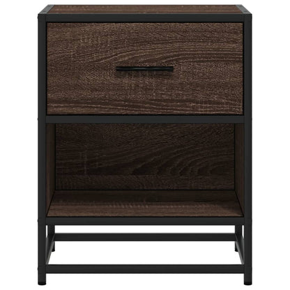 Brown Oak Bedside Cabinet, 40x31x50 cm, Engineered Wood
