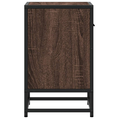 Brown Oak Bedside Cabinet, 40x31x50 cm, Engineered Wood