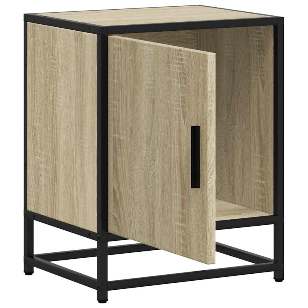 Sonoma Oak Bedside Cabinets, 2 Pcs, 40x31x50 cm, Engineered Wood