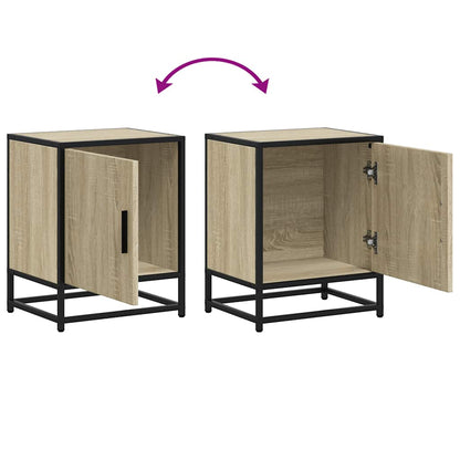 Sonoma Oak Bedside Cabinets, 2 Pcs, 40x31x50 cm, Engineered Wood