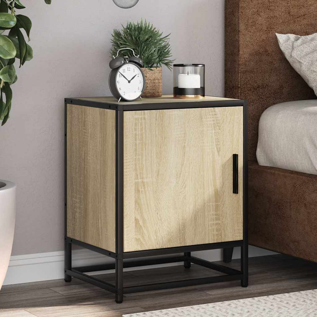 Sonoma Oak Bedside Cabinets, 2 Pcs, 40x31x50 cm, Engineered Wood