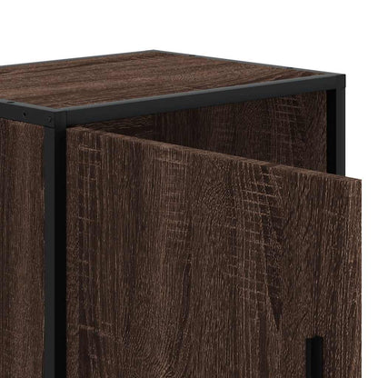 Brown Oak Bedside Cabinets Set - 2 pcs, 40x31x50 cm, Engineered Wood