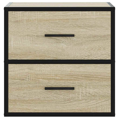 Sonoma Oak Wall-Mounted Bedside Cabinet 40x31x39.5 cm