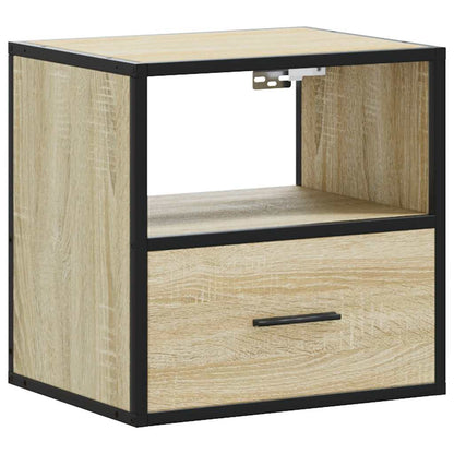 Sonoma Oak Wall-Mounted Bedside Cabinet 40x31x39.5 cm
