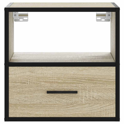 Sonoma Oak Wall-Mounted Bedside Cabinet 40x31x39.5 cm