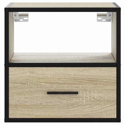 Sonoma Oak Wall-mounted Bedside Cabinets 2 pcs - 40x31x39.5 cm