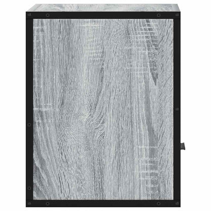 Wall-Mounted Bedside Cabinet, Grey Sonoma Oak, 40x31x39.5 cm