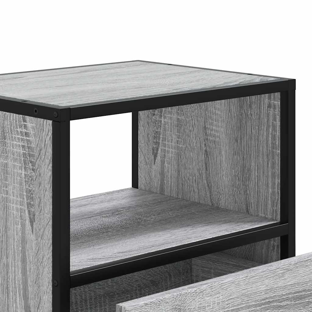 Wall-Mounted Bedside Cabinet, Grey Sonoma Oak, 40x31x39.5 cm