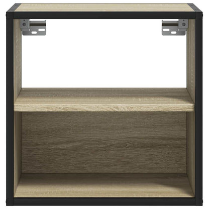Sonoma Oak Wall-Mounted Bedside Cabinet 40x31x39.5 cm