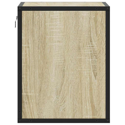 Sonoma Oak Wall-Mounted Bedside Cabinet 40x31x39.5 cm