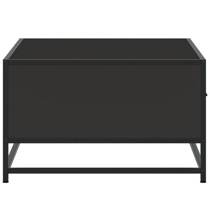 Coffee Table Black 90x57x35 cm Engineered Wood and Metal