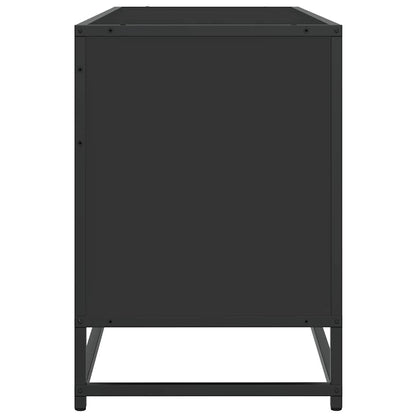TV Cabinet Black 150x35x41 cm Engineered Wood and Metal