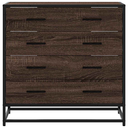 Drawer Cabinet Brown Oak 70x41x70 cm Engineered Wood