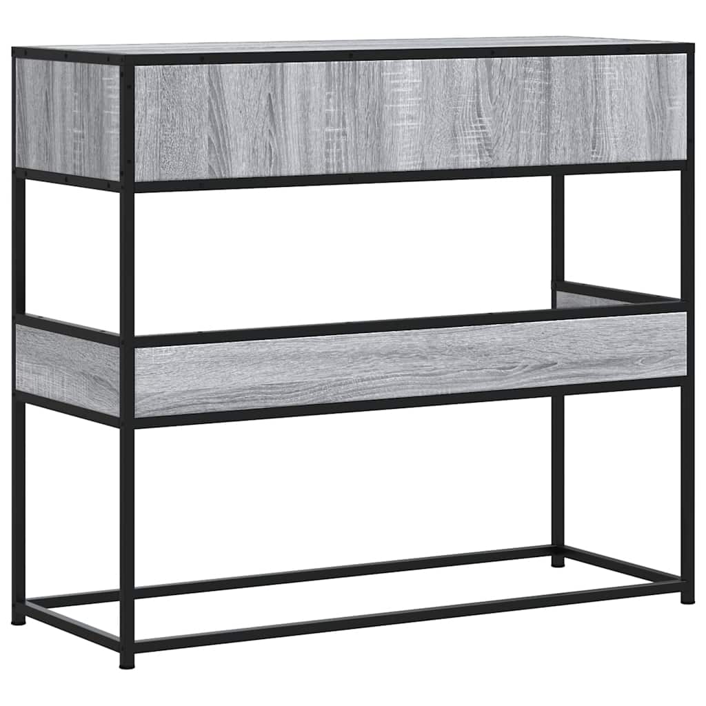 Grey Sonoma Console Table 90x35x80 cm - Elegant Engineered Wood