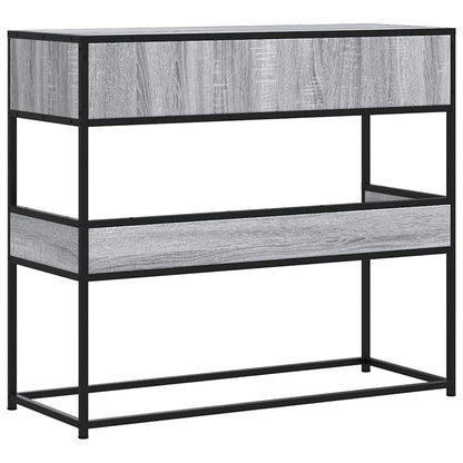 Grey Sonoma Console Table 90x35x80 cm - Elegant Engineered Wood