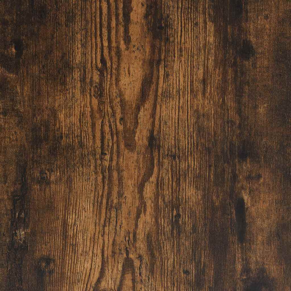 Smoked Oak Console Table 90x35x80cm - Engineered Wood Elegance