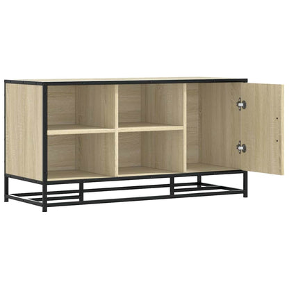 Sonoma Oak Shoe Bench 100x40x53.5 cm | Engineered Wood & Metal