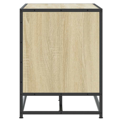 Sonoma Oak Shoe Bench 100x40x53.5 cm | Engineered Wood & Metal