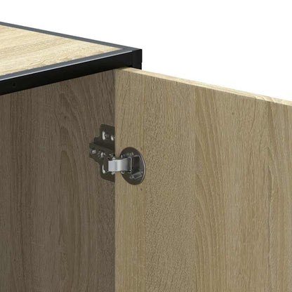 Sonoma Oak Shoe Bench 100x40x53.5 cm | Engineered Wood & Metal