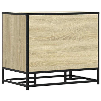 Sonoma Oak Shoe Bench 60x40x53.5 cm | Engineered Wood & Metal
