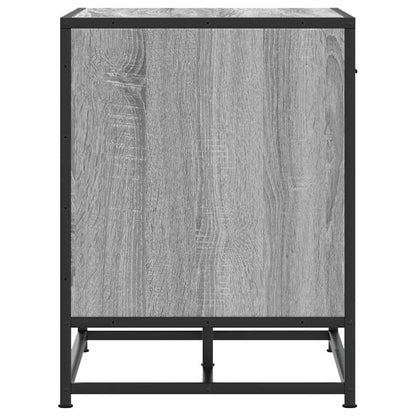 Grey Sonoma Shoe Bench 60x40x53.5 cm - Engineered Wood & Metal