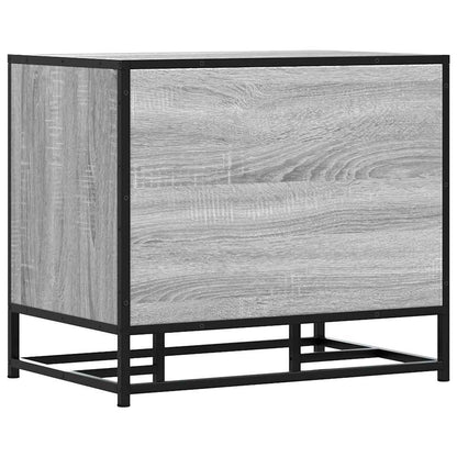 Grey Sonoma Shoe Bench 60x40x53.5 cm - Engineered Wood & Metal