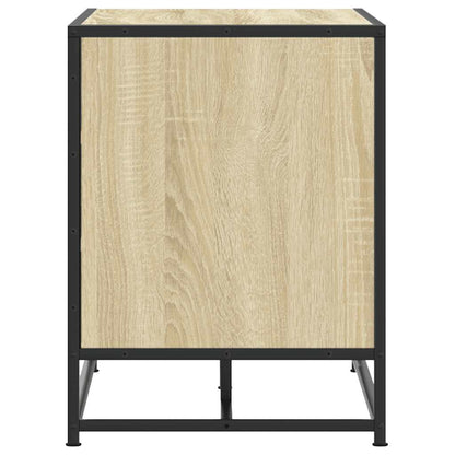 Sonoma Oak Shoe Bench 84x40x53.5 cm - Engineered Wood & Metal