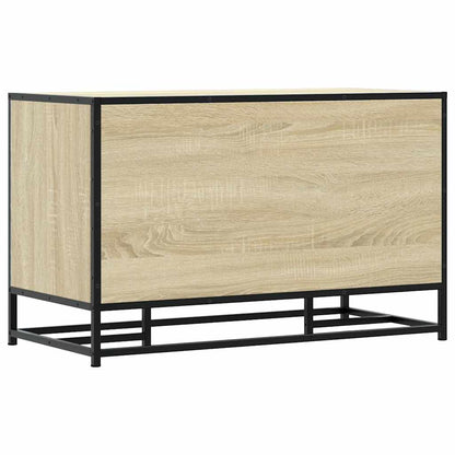 Sonoma Oak Shoe Bench 84x40x53.5 cm - Engineered Wood & Metal