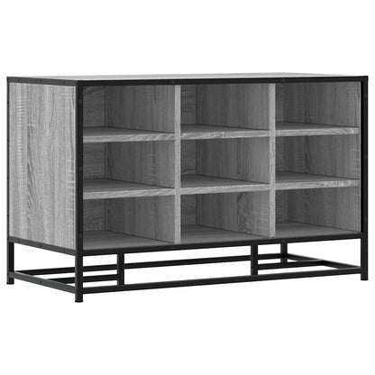 Grey Sonoma Shoe Bench - Engineered Wood & Metal - 84x40x53.5 cm