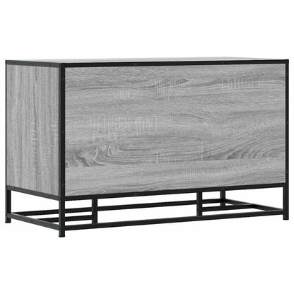 Grey Sonoma Shoe Bench - Engineered Wood & Metal - 84x40x53.5 cm