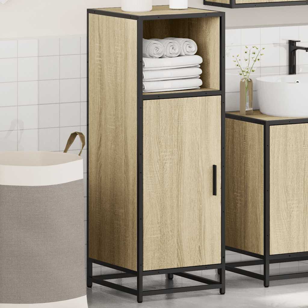 Sonoma Oak Bathroom Cabinet 35x37.5x100 cm - Engineered Wood