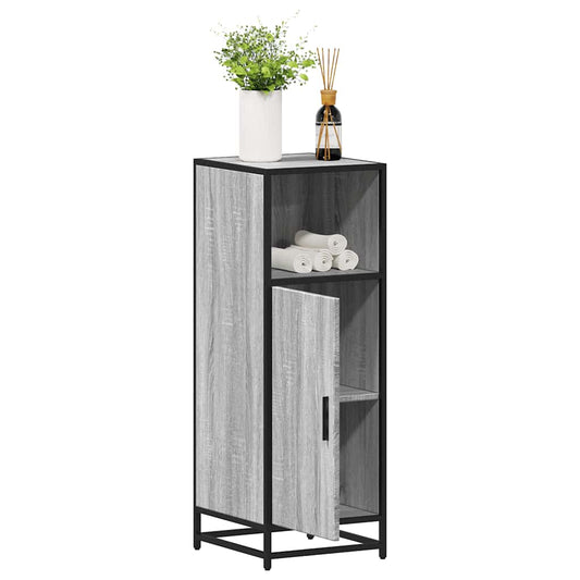 Grey Sonoma Bathroom Cabinet 35x37.5x100 cm - Engineered Wood