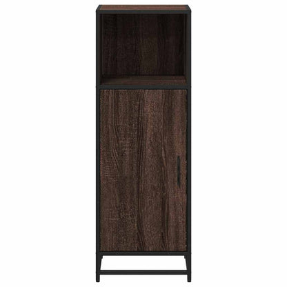 Brown Oak Bathroom Cabinet – 35x37.5x100 cm Engineered Wood