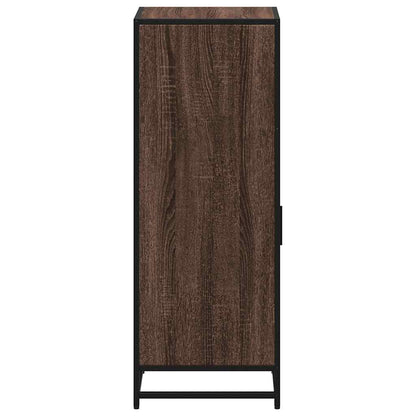 Brown Oak Bathroom Cabinet – 35x37.5x100 cm Engineered Wood