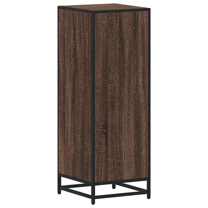 Brown Oak Bathroom Cabinet – 35x37.5x100 cm Engineered Wood