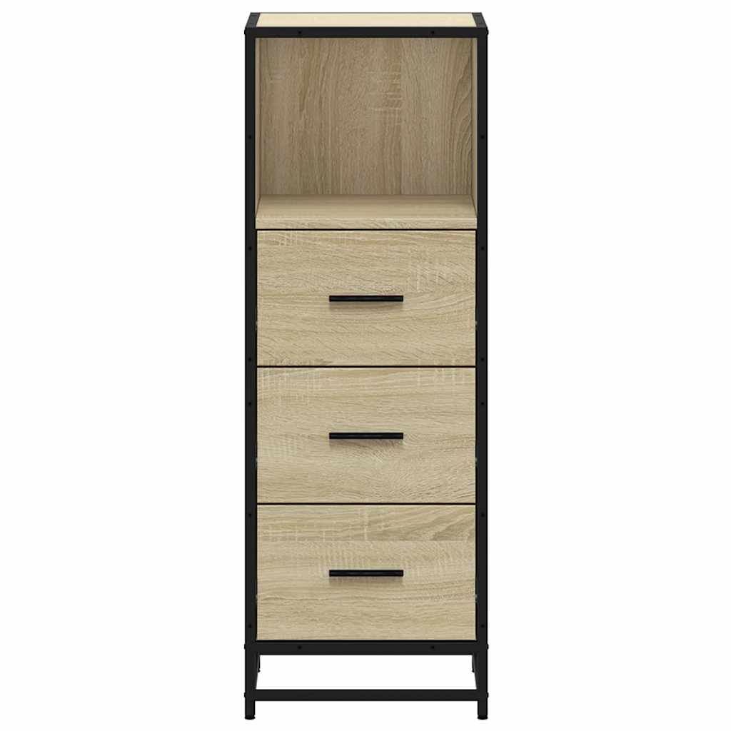 Elegant Sonoma Oak Bathroom Cabinet 35x37.5x100 cm - Engineered Wood