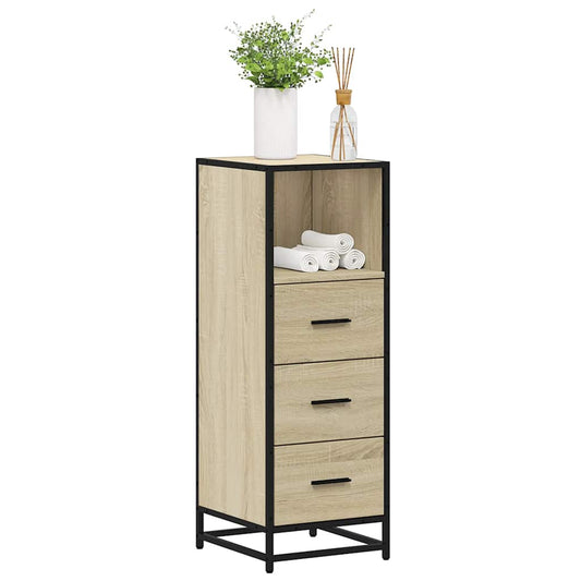 Elegant Sonoma Oak Bathroom Cabinet 35x37.5x100 cm - Engineered Wood