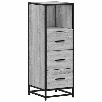Grey Sonoma Engineered Wood Bathroom Cabinet, 35x37.5x100 cm