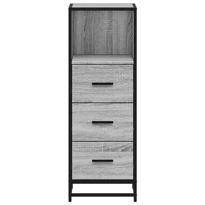 Grey Sonoma Engineered Wood Bathroom Cabinet, 35x37.5x100 cm