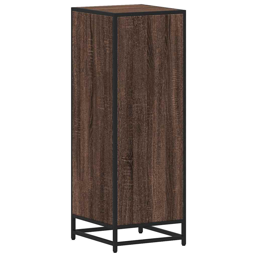 Stylish Brown Oak Bathroom Cabinet 35x37.5x100 cm Engineered Wood