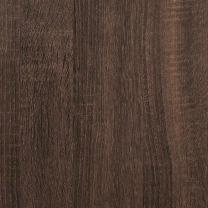 Stylish Brown Oak Bathroom Cabinet 35x37.5x100 cm Engineered Wood
