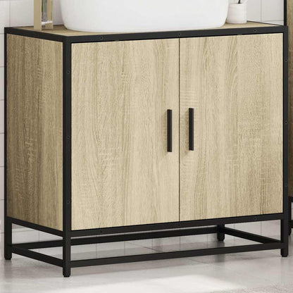 Sonoma Oak Bathroom Sink Cabinet, 65x33x60 cm, Engineered Wood