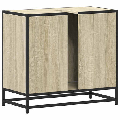 Sonoma Oak Bathroom Sink Cabinet, 65x33x60 cm, Engineered Wood