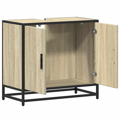 Sonoma Oak Bathroom Sink Cabinet, 65x33x60 cm, Engineered Wood