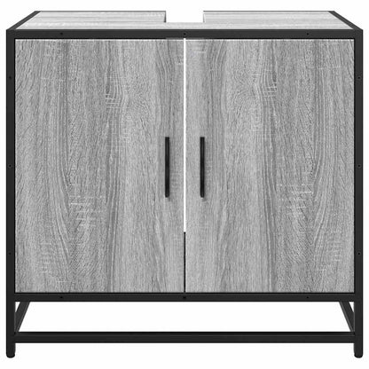 Grey Sonoma Bathroom Sink Cabinet, 65x33x60 cm, Engineered Wood