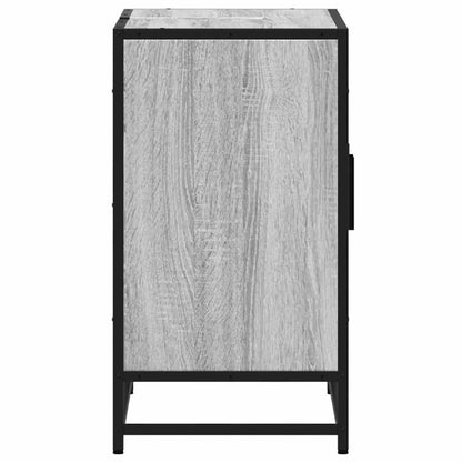 Grey Sonoma Engineered Wood Bathroom Sink Cabinet 90x33x60 cm